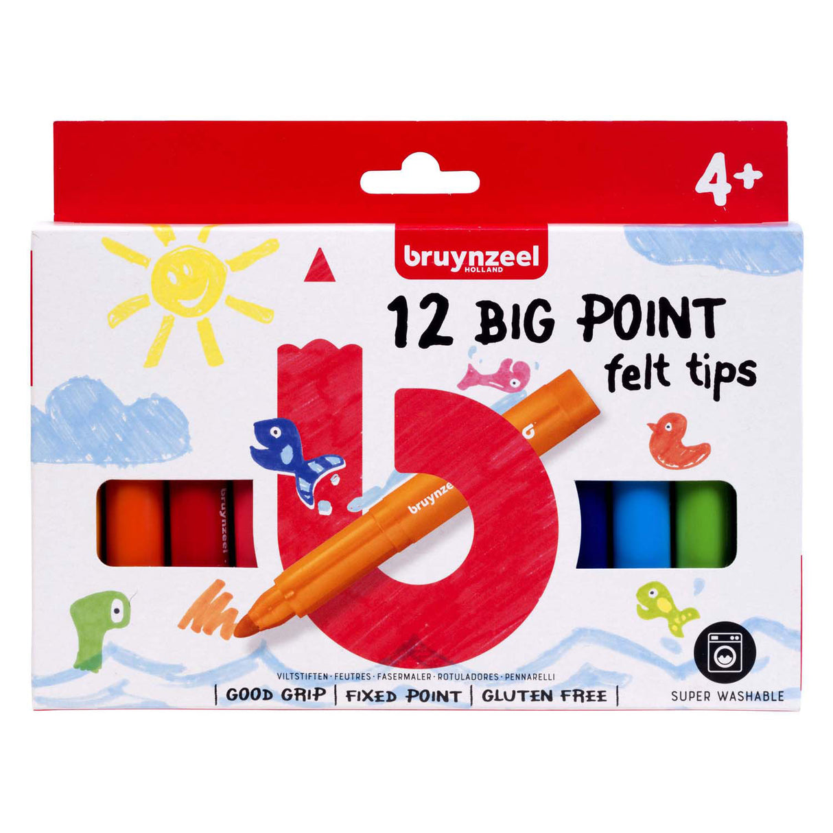 Bruynzeel kids store tuschpenne sæt 12