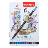 Bruynzeel udtryk farveblyanter metalliske nuancer tin 12