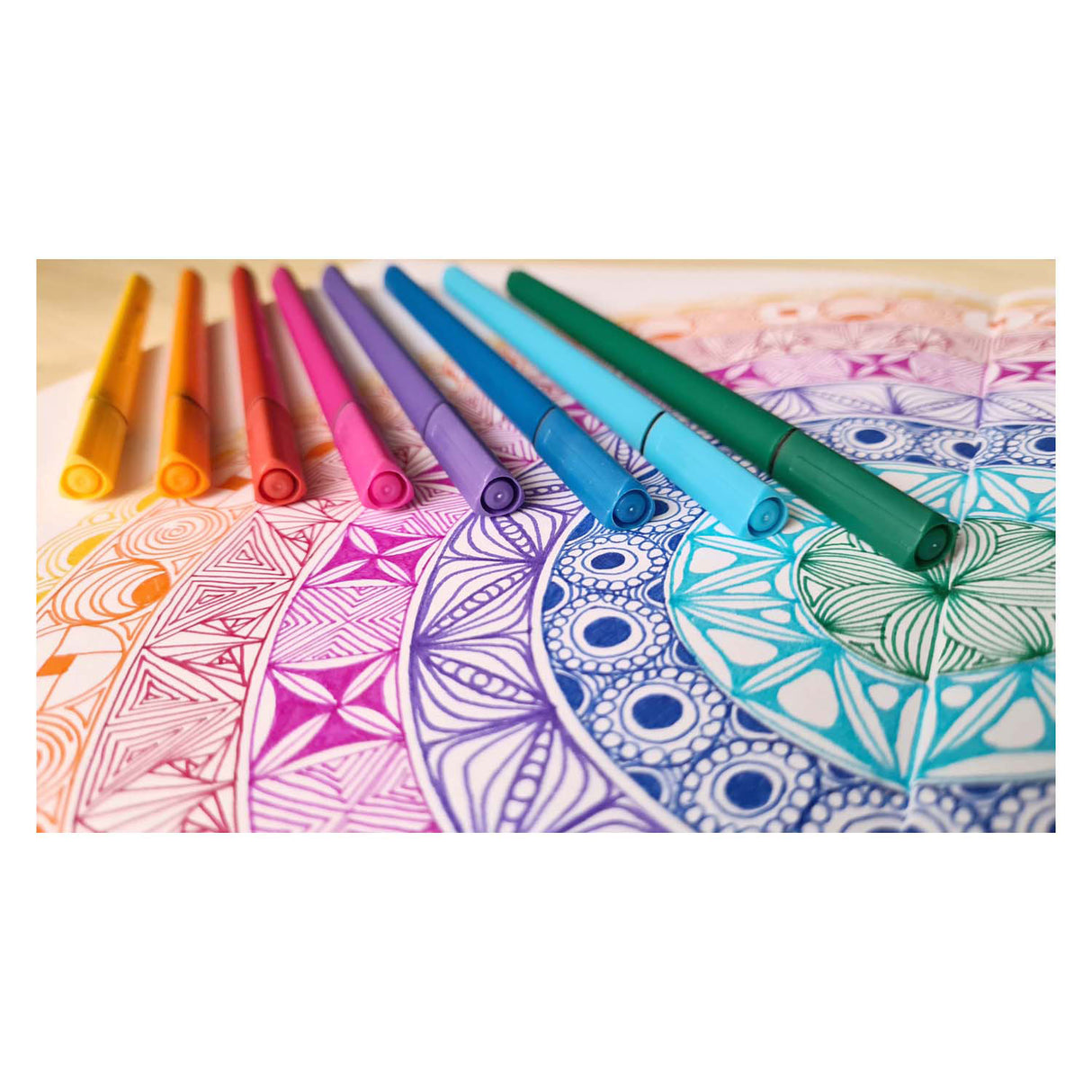Bruynzeel teenagere 12 fineliners med trekantet greb