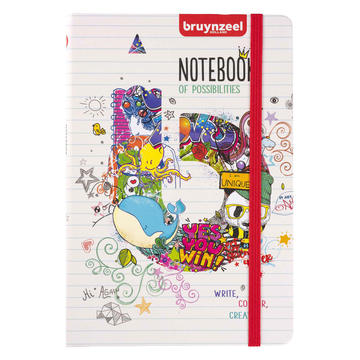 Bruynzeel notesbog a5 80 gm 160 sider