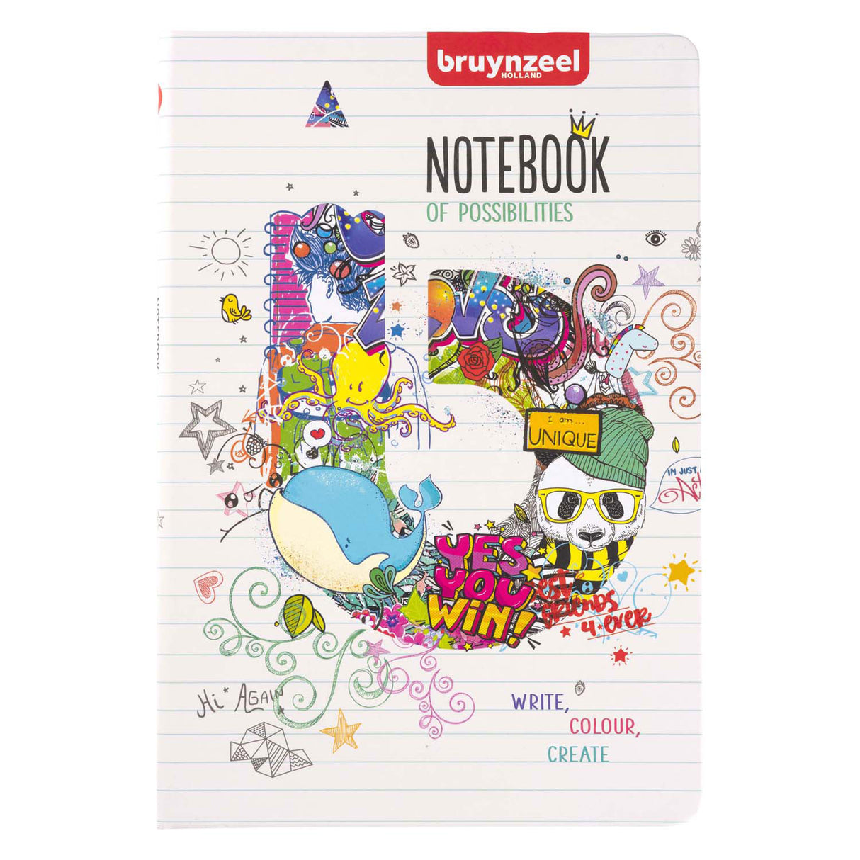 Bruynzeel notesbog a5 80 gm 160 sider