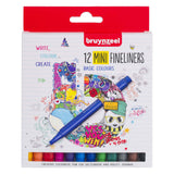 Bruynzeel fineliner mini sæt 12 farver