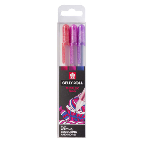 Sakura gelly roll metallisk sæt med 3 gelpenne slik