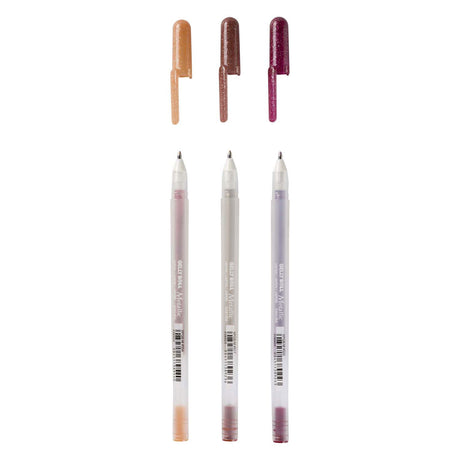 Sakura gelly roll metallisk sæt med 3 gelpenne natur