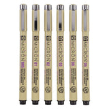 Sakura pigma micron 01 penalhus med 6 grundfarver