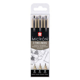 Sakura pigma micron fineliners etui - 3 fineliners - sort