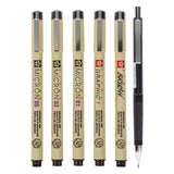 Sakura unikke manga kollektion på 6 pigma micron