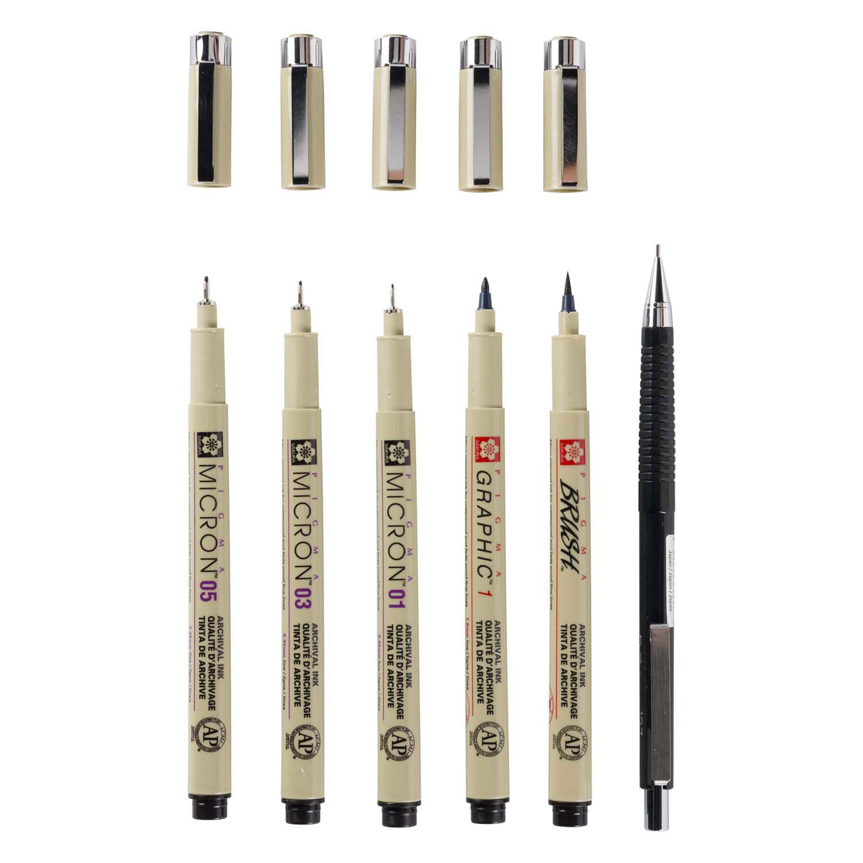 Sakura unikke manga kollektion på 6 pigma micron