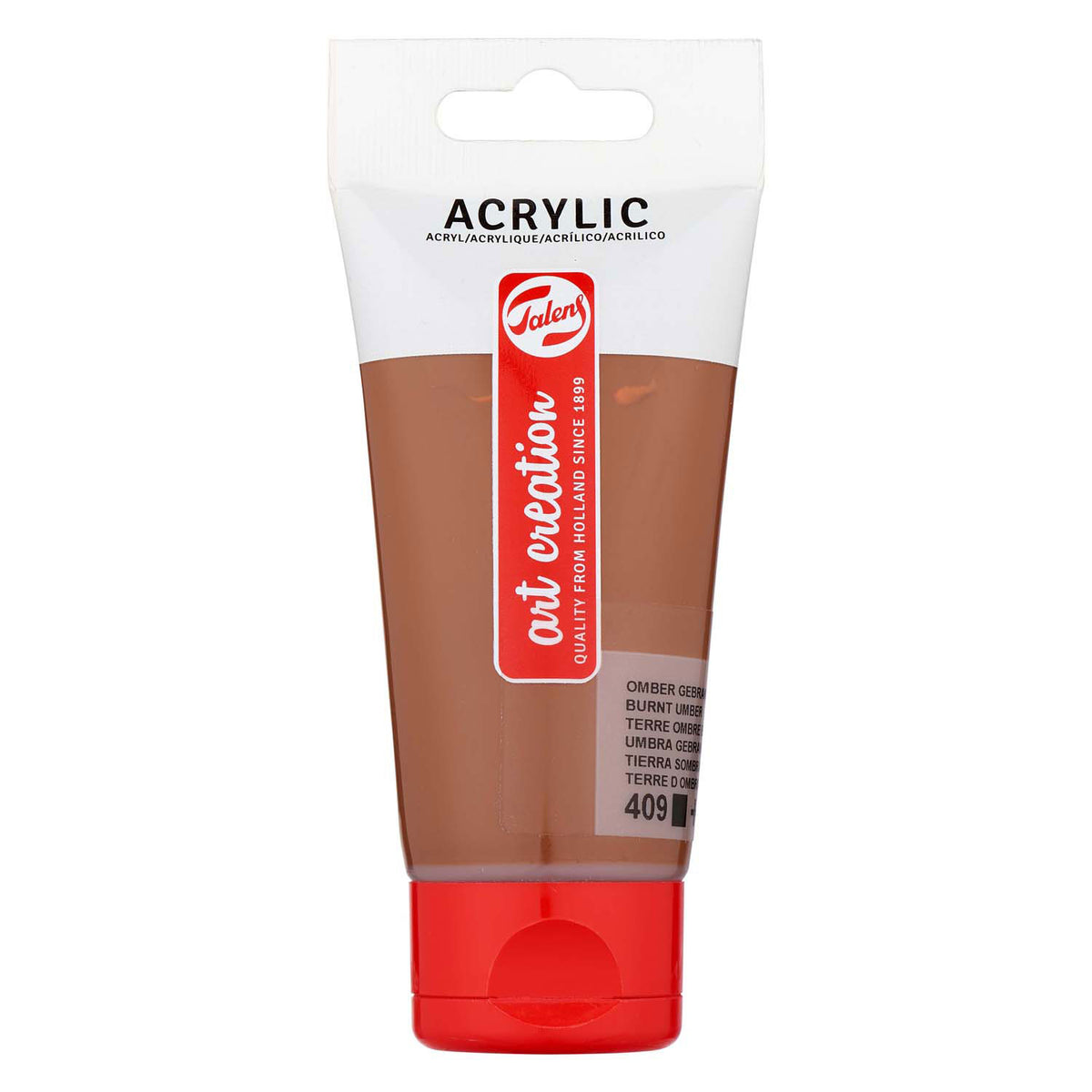 Talens art creation akrylmaling tube 75ml brændt umber 409
