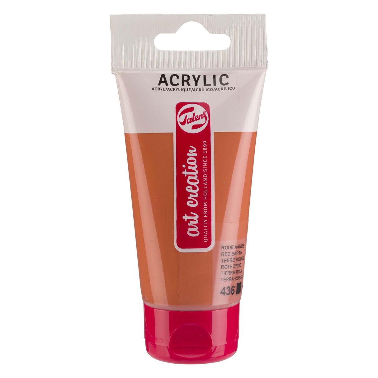 Talens art creation akrylmaling tube 75ml rød jord 436
