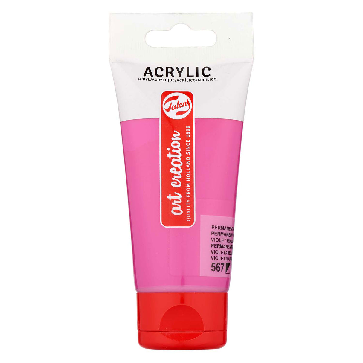 Talens art creation akrylmaling tube 75ml permanent rød violet