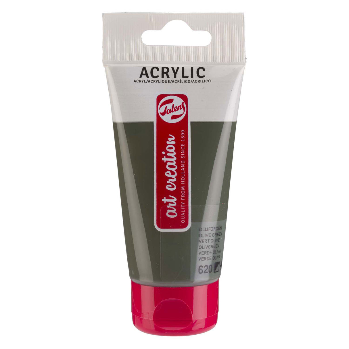 Talens art creation akrylmaling tube 75ml olivengrøn 620