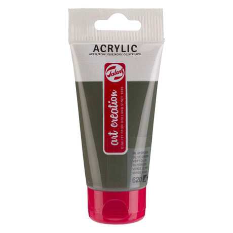 Talens art creation akrylmaling tube 75ml olivengrøn 620