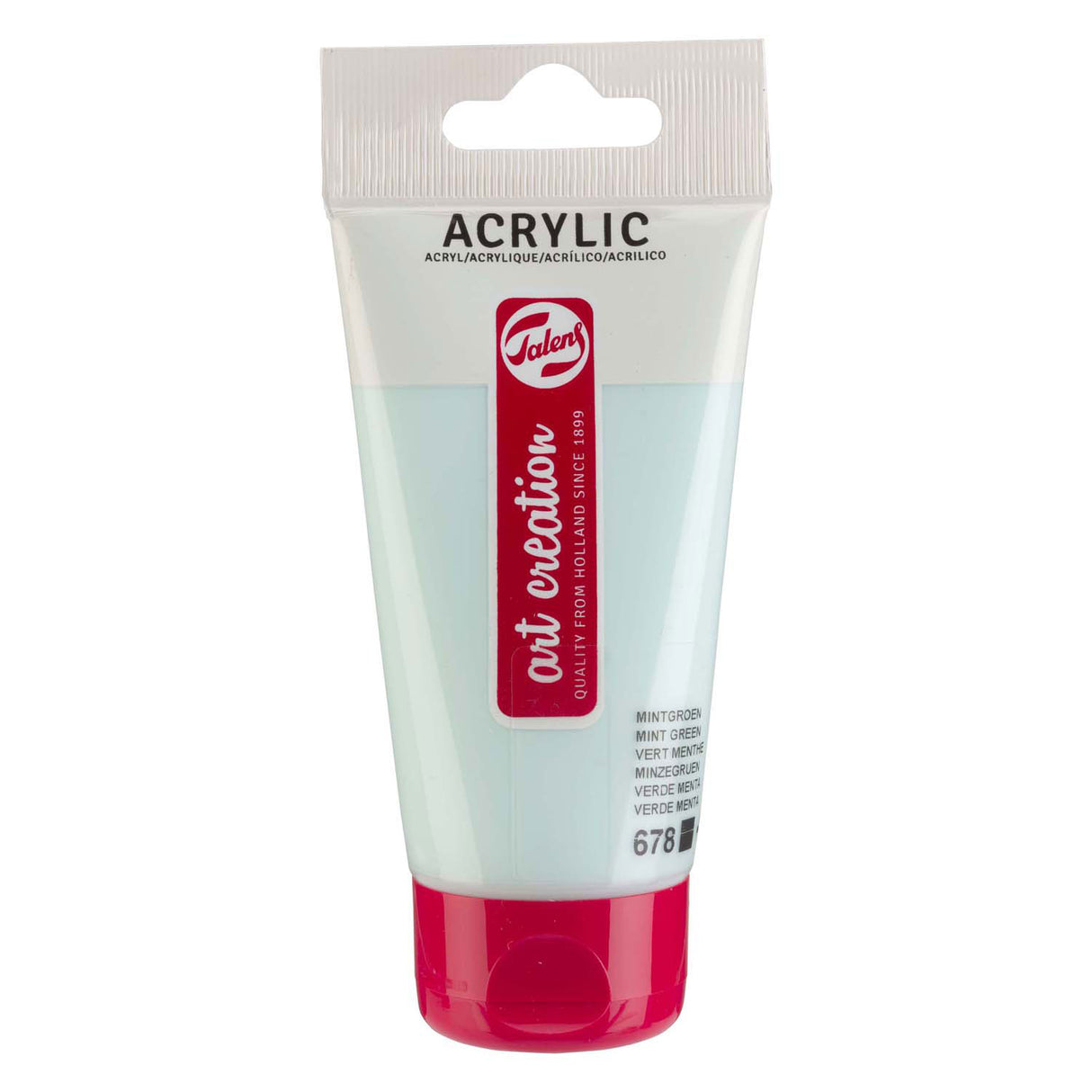 Talens art creation akrylmaling tube 75ml mintgrøn 678