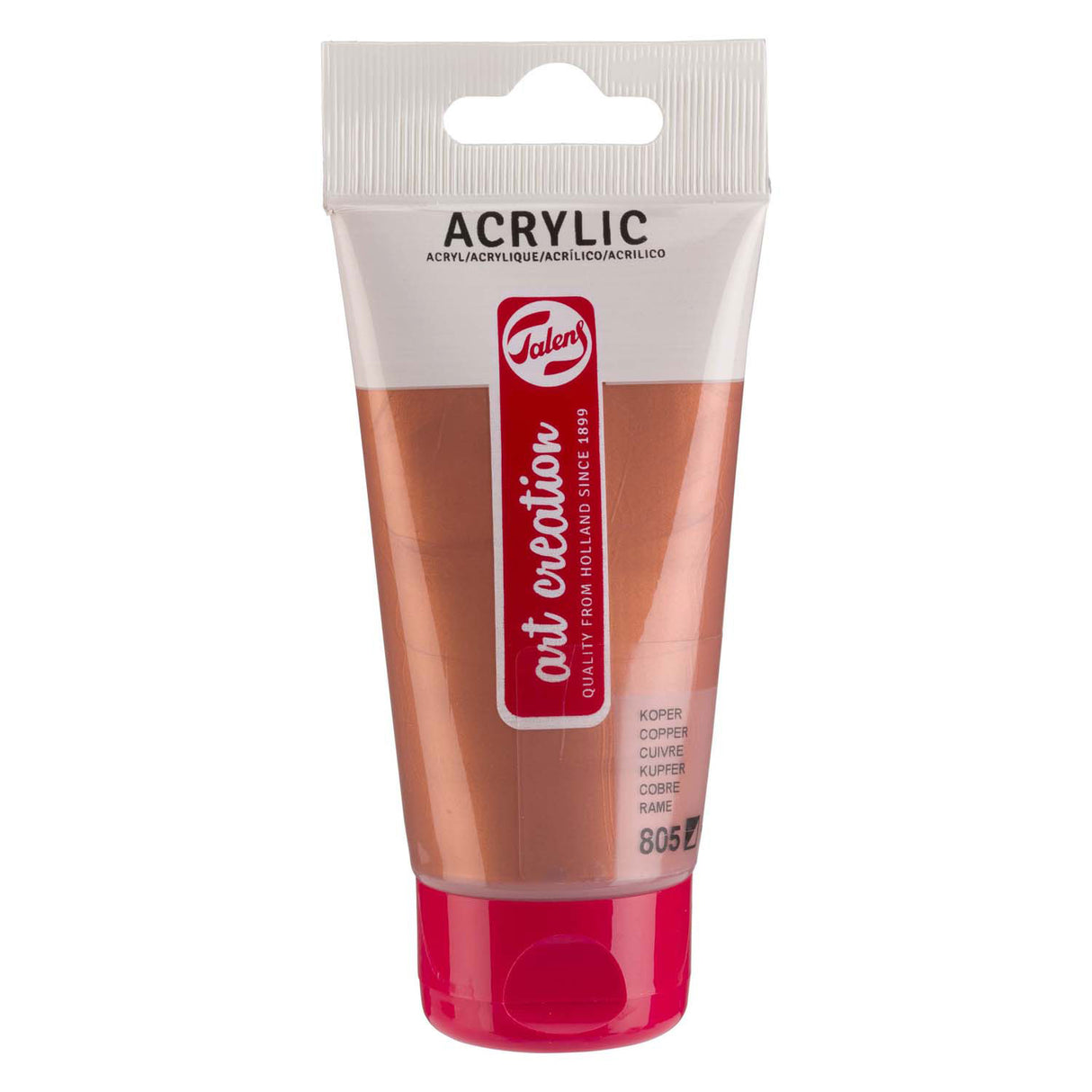 Talens art creation akrylmaling tube 75ml kobber 805