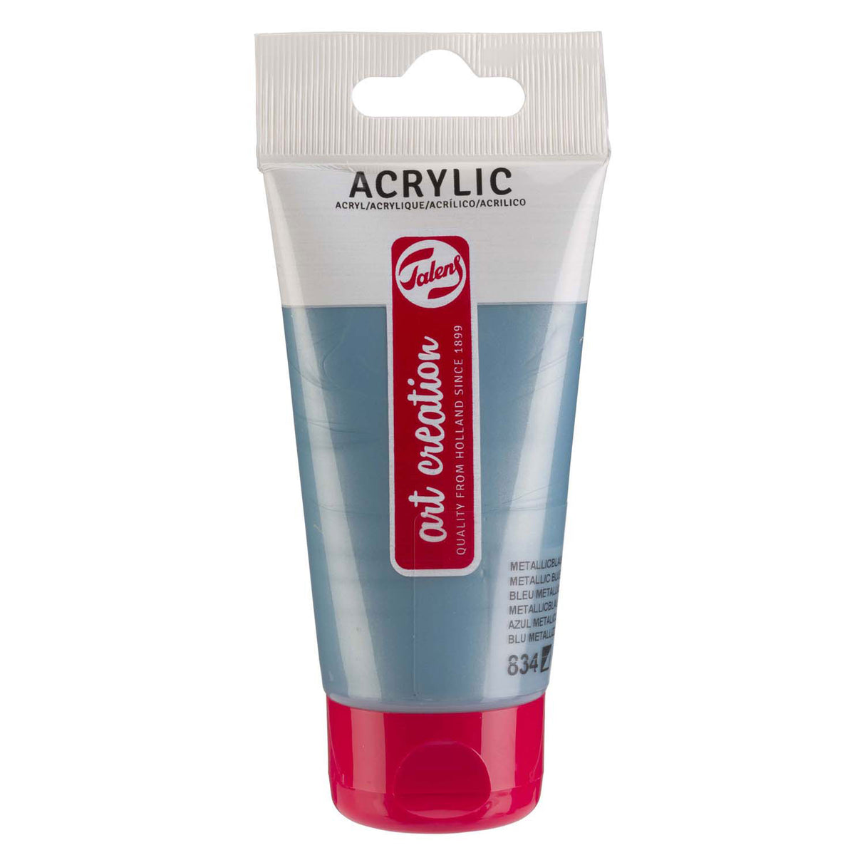 Talens art creation akryl maling tube 75ml metallic blå 834