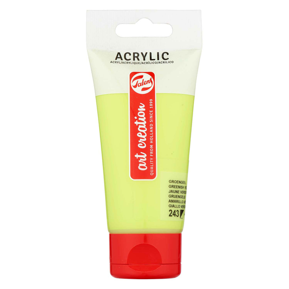 Talens art creation akrylmaling tube 75ml grøn gul 243