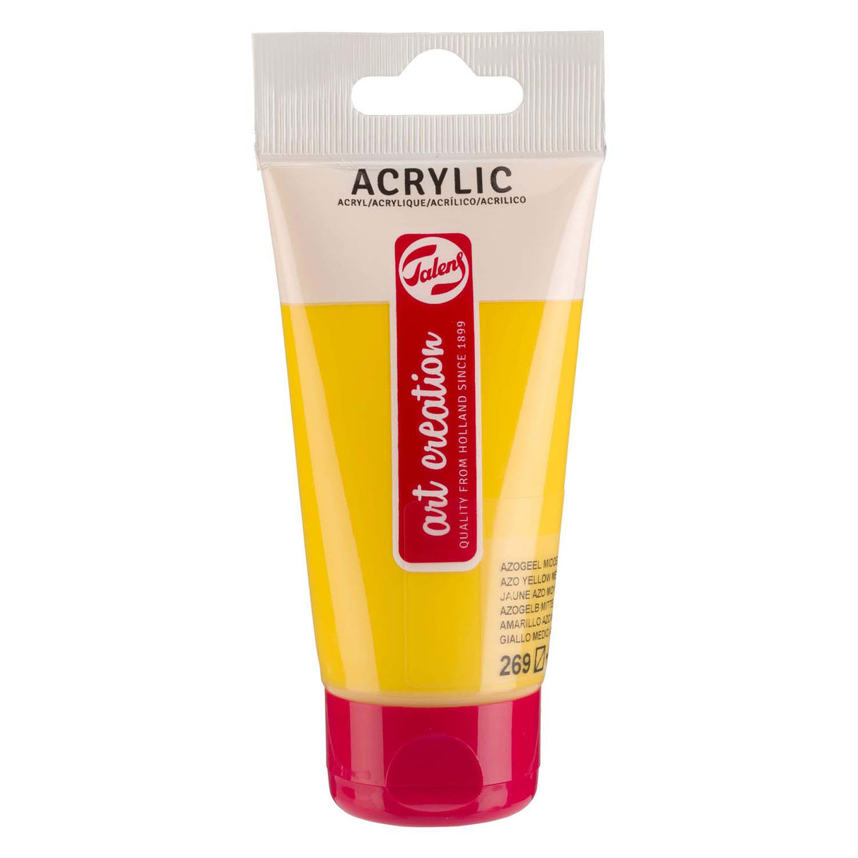 Talens art creation akrylmaling tube 75ml azo gul medium 269