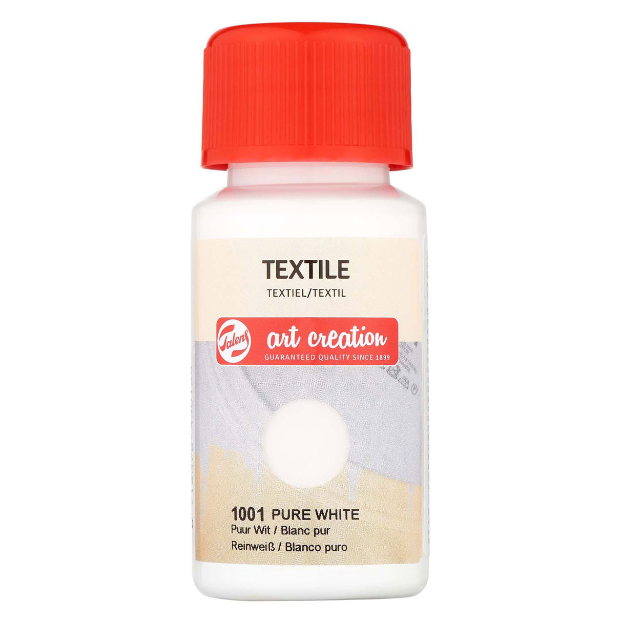 Talens art creation tekstilflaske 50ml ren hvid 1001