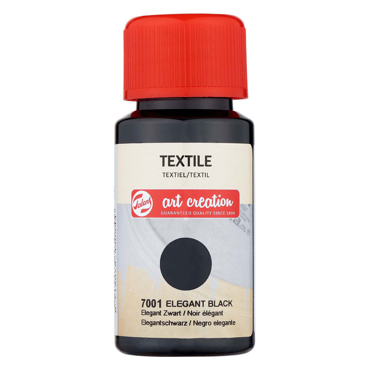 Talens art creation tekstilflaske 50ml elegant sort 7001