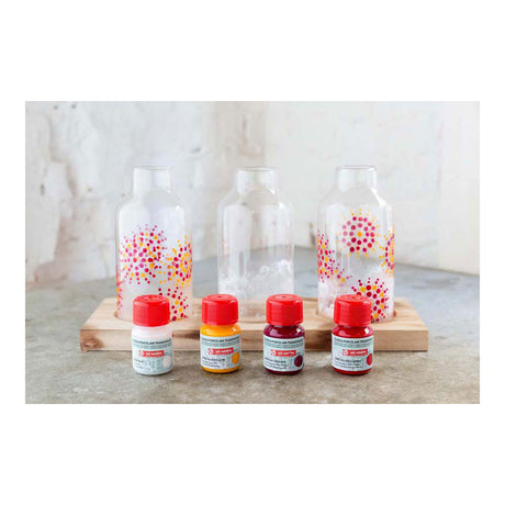 Talens kunstskabelse glasporcelæn transp. 4x30ml rose frost