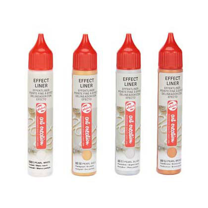 Talens art creation effekt liner sæt 4x28ml standard perle