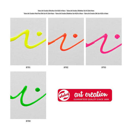 Talens art creation effekt liner sæt 4x28ml neon