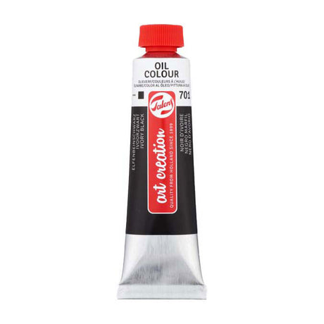 Talens art creation oliemaling tube 40ml elfenben sort 701