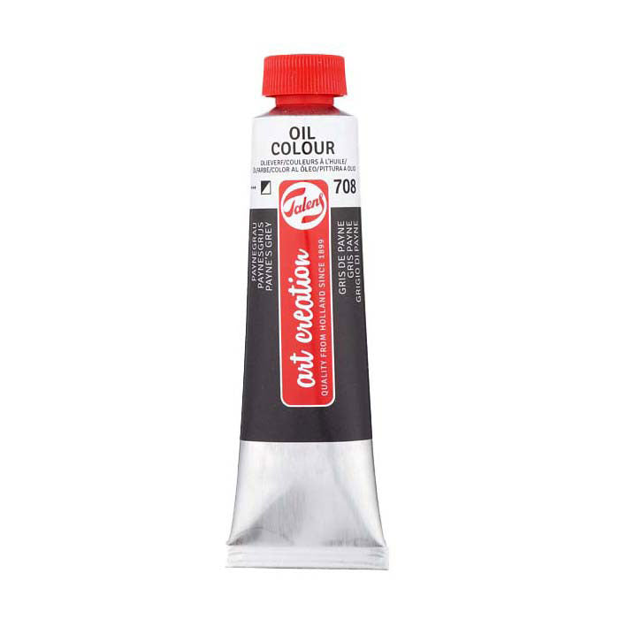 Talens art creation oliemaling tube 40ml paynes grå 708