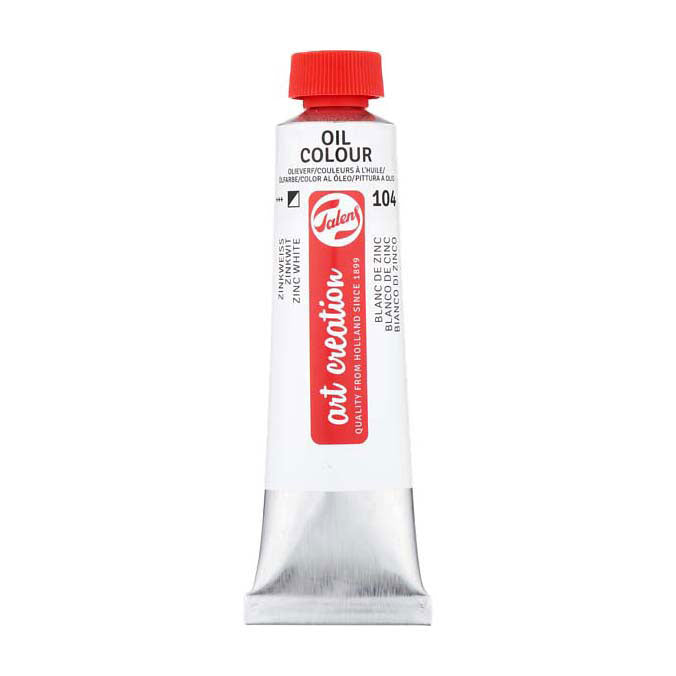 Talens art creation oliemaling tube 40ml zinkhvid (safflorolie
