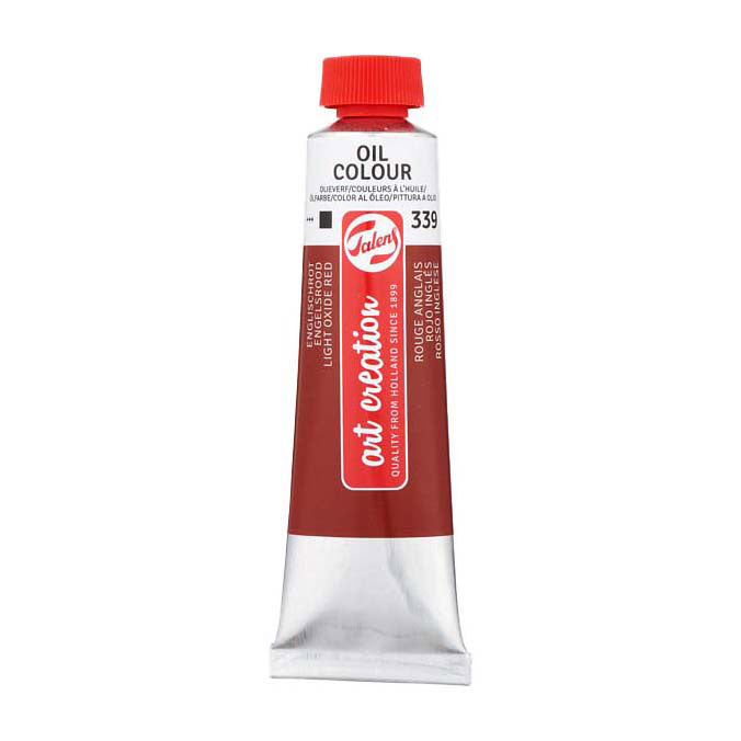 Talens art creation oliemaling tube 40ml engelsk rød 339