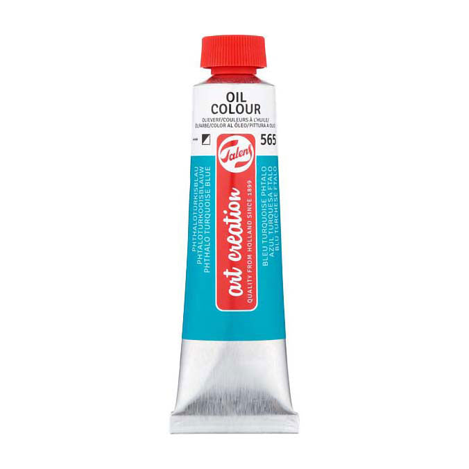 Talens art creation oliemaling tube 40ml phthalo turkisblå
