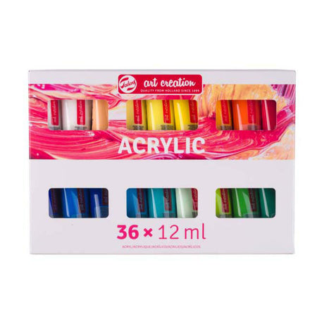 Talens kunstskabende akrylmalingssæt | 36 x 12 ml