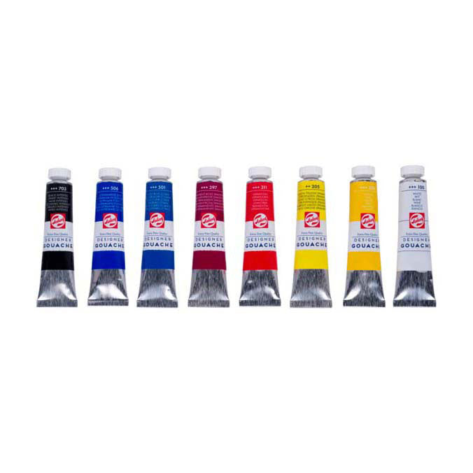 Talens gouache ekstra fint blandesæt, 8x20ml rør