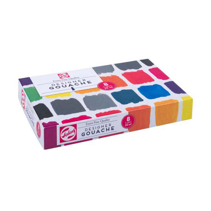 Talens gouache ekstra fint blandesæt, 8x20ml rør