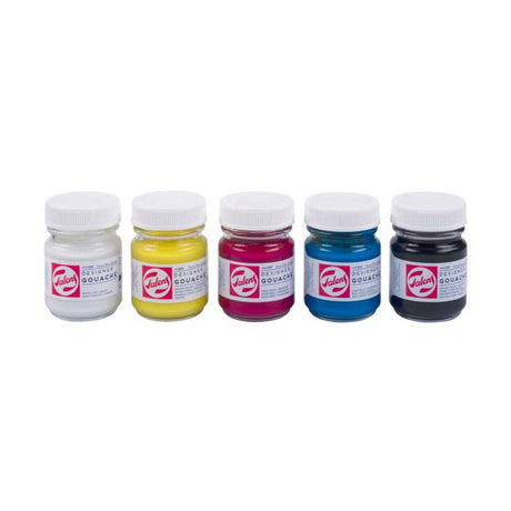 Talens gouache ekstra fint sæt, 5x50ml flasker