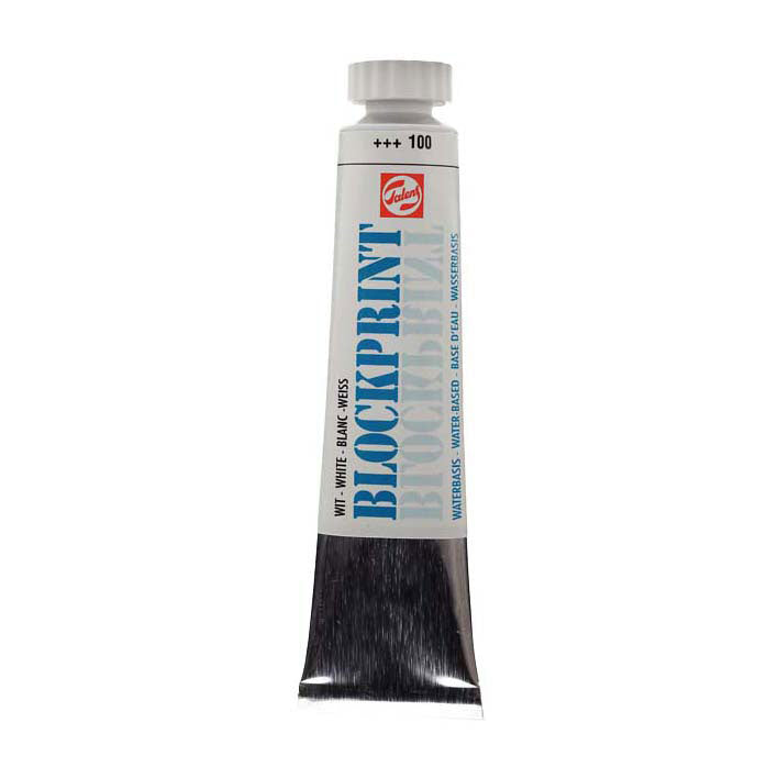 Talens blokprint tube 20ml hvid 100