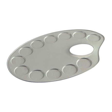 Talens palet metal oval 12,6x18,5cm