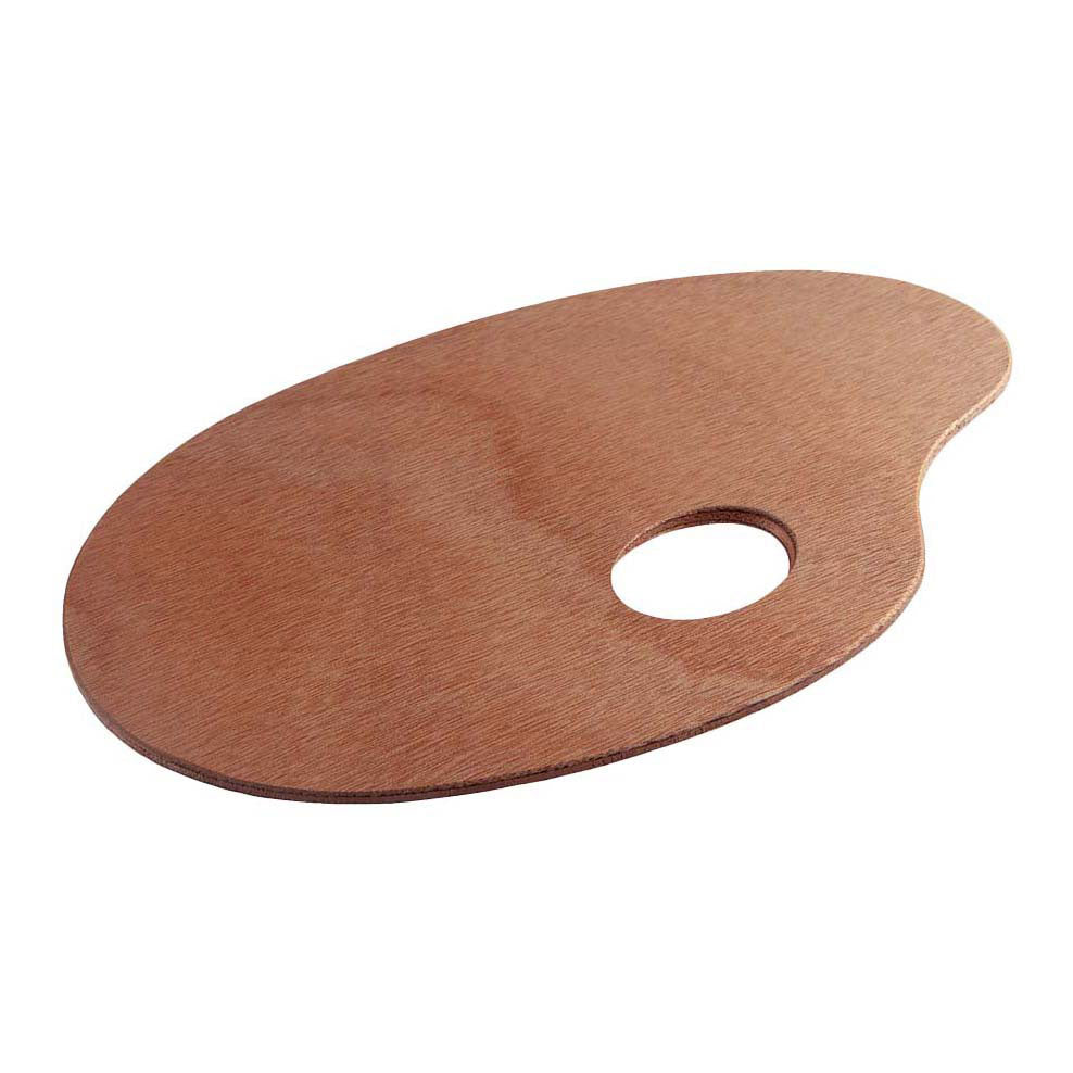 Talens palet træ oval 16x25cm
