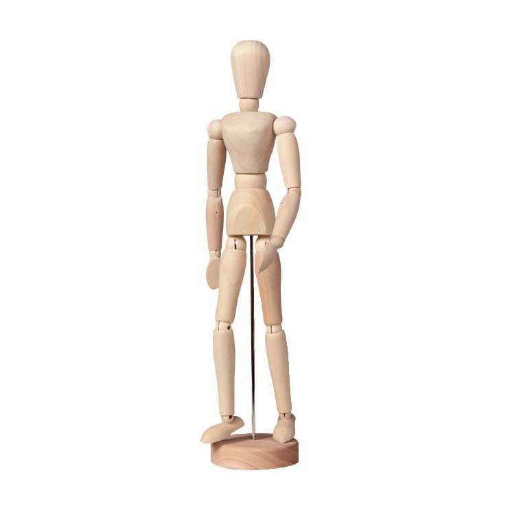 Talens mannequin mand 30cm klart træ