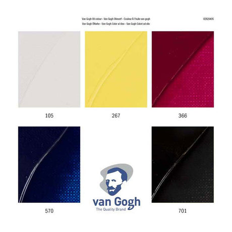 Van Gogh oliemaling primært blandesæt | 5 x 20 ml