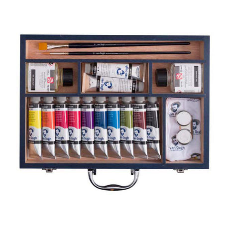 Bruynzeel van gogh oliemaling startboks xl, 12x40ml og tilbehør