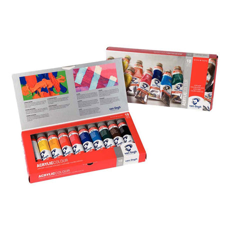 Van Gogh acrylic paint basic set with 10 colors in 40 ml tubes