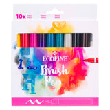 Bruynzeel ecoline penselpensæt galaxy, 10 farver