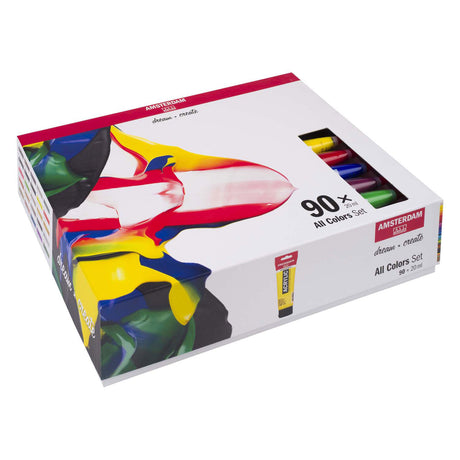 Bruynzeel Amsterdam standard serie akrylmaling komplet samling sæt 20ml, 90 stk.