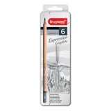 Bruynzeel expression grafit blyanter - blik - 6 stk