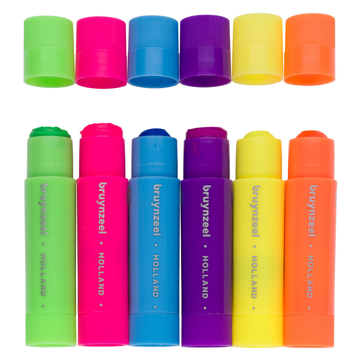 Bruynzeel gouache sticks sæt neon | 6 farver