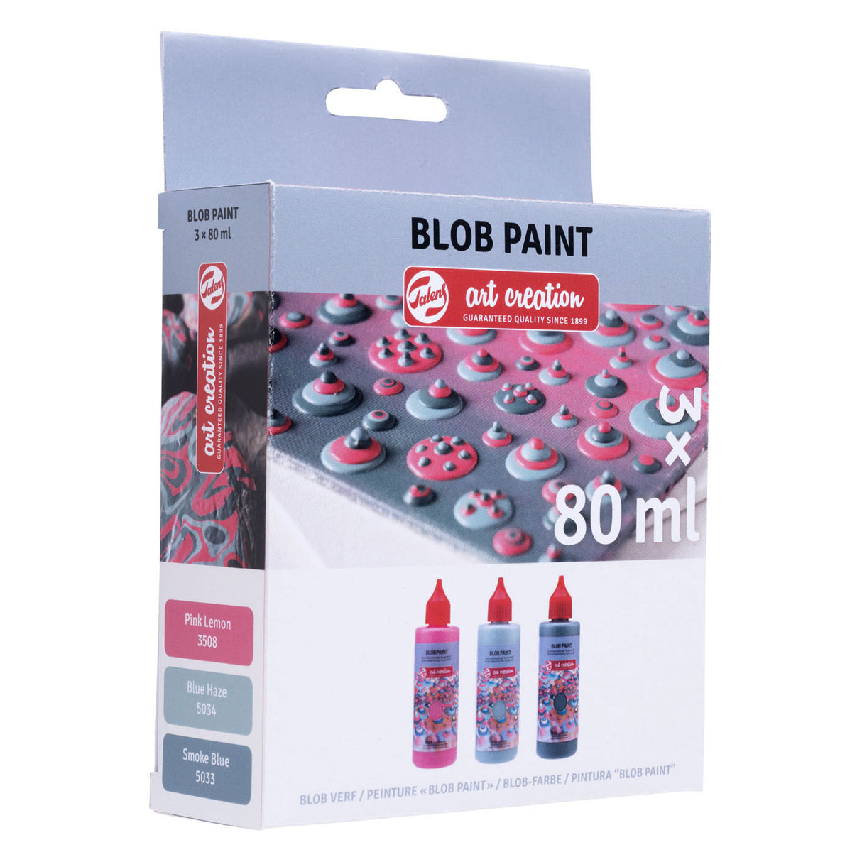 Talens art creation blob paint pink, 3 dele.