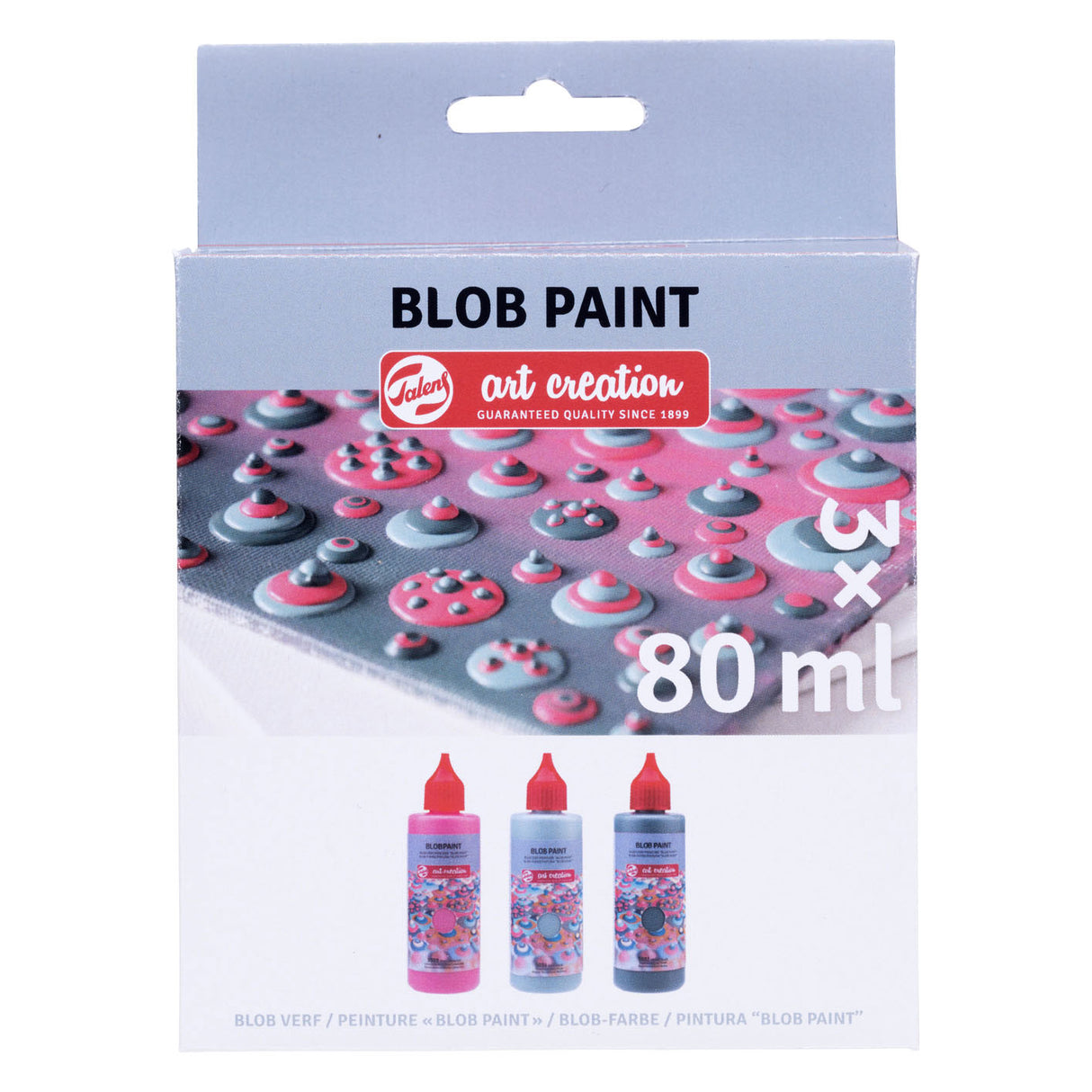 Talens art creation blob paint pink, 3 dele.