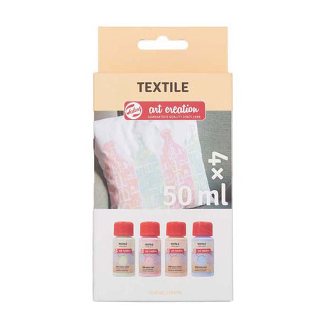 Talens art creation tekstilmaling pastel 4x50ml